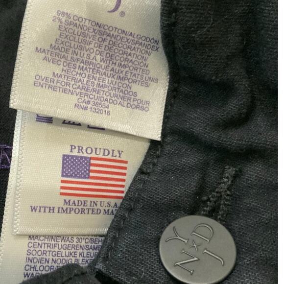 NYDJ Marilyn Jeans Womens 14 Straight Leg Stretch Dark Wash Streetwear Denim NWT - Picture 12 of 12